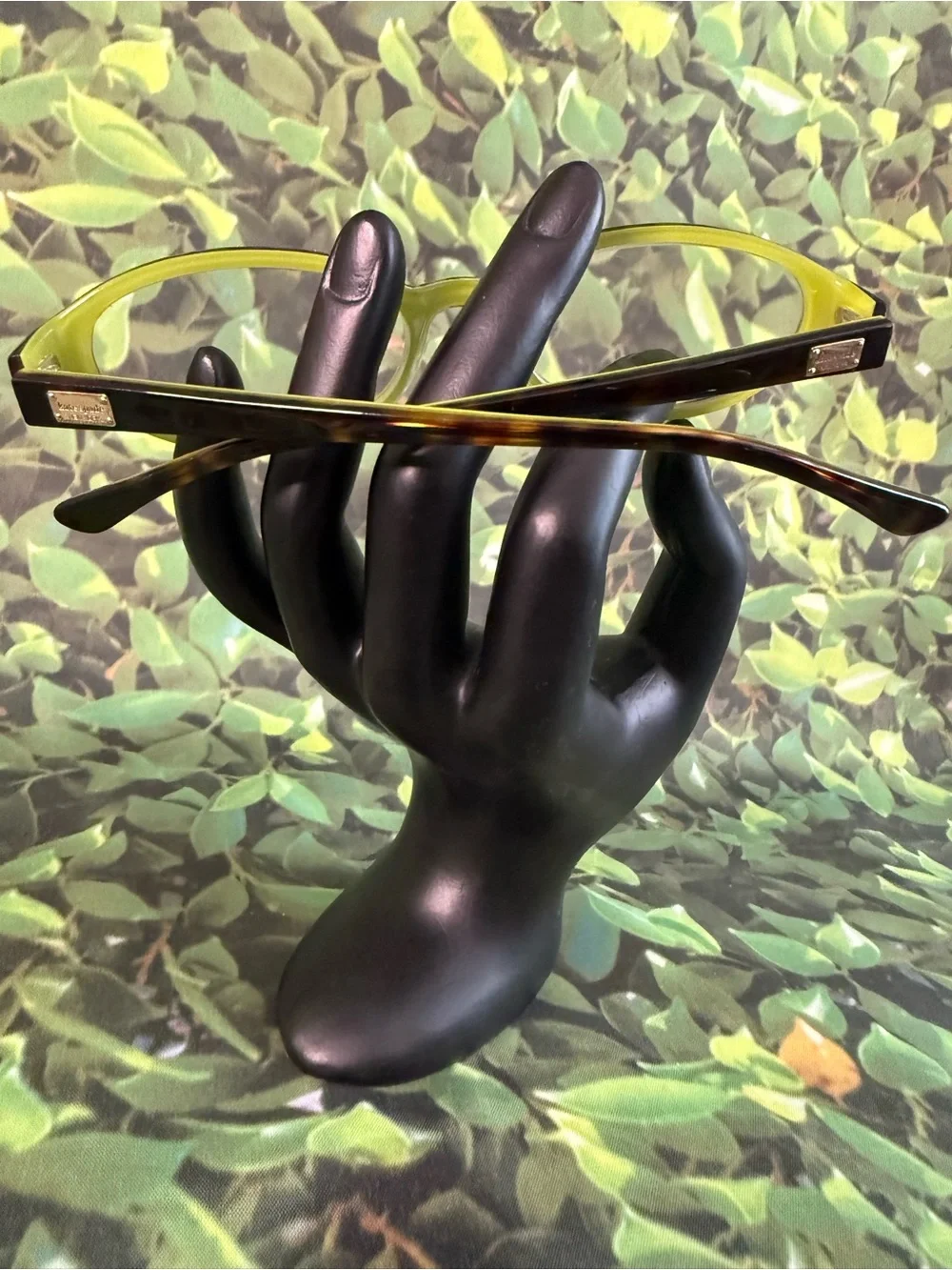 kate spade Brown Front with Lime Green Rim Cat-Eye Glasses